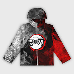 Ветровка с капюшоном женская KIMETSU NO YAIBA, цвет: 3D-белый