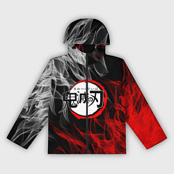 Ветровка с капюшоном женская KIMETSU NO YAIBA, цвет: 3D-черный