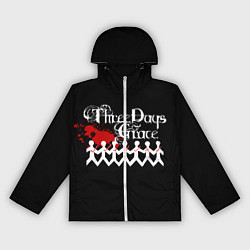 Ветровка с капюшоном женская Three days grace, цвет: 3D-белый
