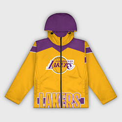 Ветровка с капюшоном женская Los Angeles Lakers, цвет: 3D-черный