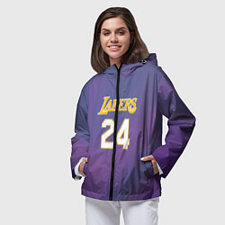 Ветровка с капюшоном женская Los Angeles Lakers Kobe Brya, цвет: 3D-черный — фото 2
