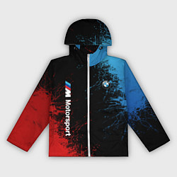 Ветровка с капюшоном женская БМВ Мотоспорт, цвет: 3D-белый