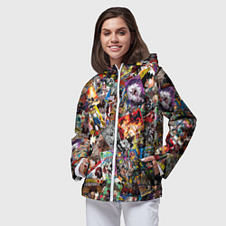 Ветровка с капюшоном женская Academia stikerbombing, цвет: 3D-белый — фото 2