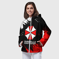 Ветровка с капюшоном женская UMBRELLA CORP, цвет: 3D-белый — фото 2