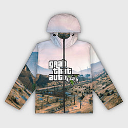 Ветровка с капюшоном женская Grand Theft Auto 5, цвет: 3D-черный