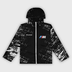 Ветровка с капюшоном женская BMW, цвет: 3D-белый