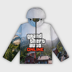 Ветровка с капюшоном женская GTA Online, цвет: 3D-черный