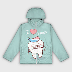 Ветровка с капюшоном женская Tooth, цвет: 3D-белый