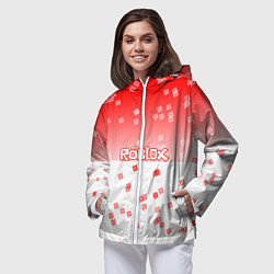 Ветровка с капюшоном женская ROBLOX, цвет: 3D-белый — фото 2