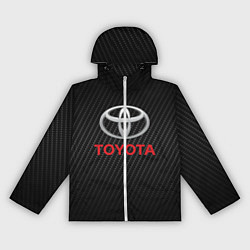 Ветровка с капюшоном женская TOYOTA, цвет: 3D-белый