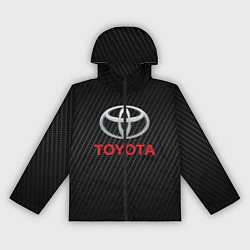 Ветровка с капюшоном женская TOYOTA, цвет: 3D-черный