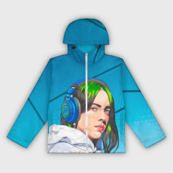 Ветровка с капюшоном женская БИЛЛИ АЙЛИШ, цвет: 3D-белый