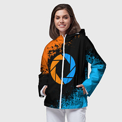 Ветровка с капюшоном женская PORTAL, цвет: 3D-белый — фото 2