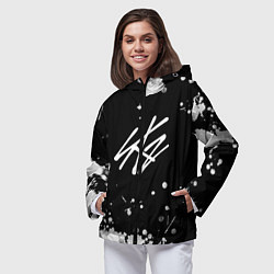 Ветровка с капюшоном женская Stray Kids, цвет: 3D-черный — фото 2