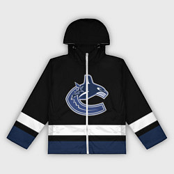 Ветровка с капюшоном женская Vancouver Canucks, цвет: 3D-белый