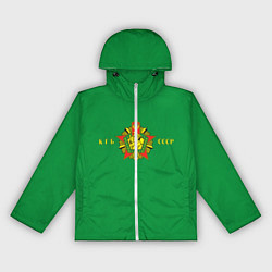 Ветровка с капюшоном женская Пограничные Войска КГБ СССР, цвет: 3D-белый