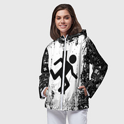 Ветровка с капюшоном женская PORTAL, цвет: 3D-белый — фото 2