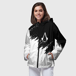 Ветровка с капюшоном женская ASSASSINS CREED, цвет: 3D-черный — фото 2