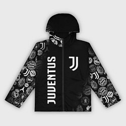 Ветровка с капюшоном женская JUVENTUS, цвет: 3D-черный