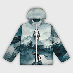 Ветровка с капюшоном женская Skyrim Warrior, цвет: 3D-белый