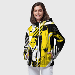 Ветровка с капюшоном женская Agent Peely Агент Пили, цвет: 3D-белый — фото 2