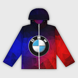 Ветровка с капюшоном женская BMW NEON, цвет: 3D-белый