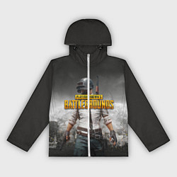 Ветровка с капюшоном женская PUBG, цвет: 3D-белый