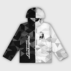 Ветровка с капюшоном женская Lamborghini, цвет: 3D-белый