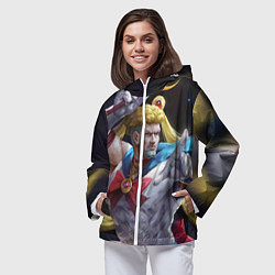 Ветровка с капюшоном женская Сейлор Панч, цвет: 3D-белый — фото 2