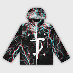 Ветровка с капюшоном женская DOOM ETERNAL GLITCH, цвет: 3D-белый