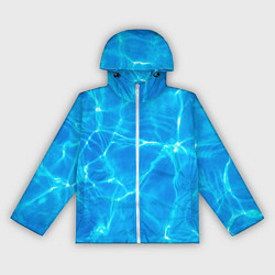 Ветровка с капюшоном женская Вода, цвет: 3D-белый