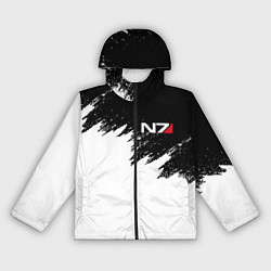 Ветровка с капюшоном женская MASS EFFECT N7, цвет: 3D-черный