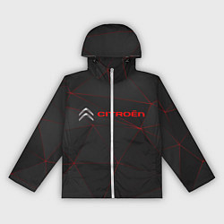 Ветровка с капюшоном женская CITROЁN, цвет: 3D-белый