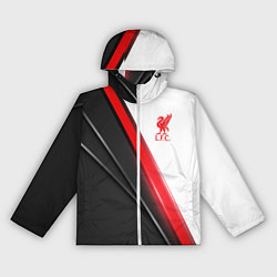 Ветровка с капюшоном женская Liverpool F C, цвет: 3D-белый