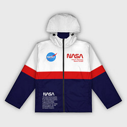 Ветровка с капюшоном женская NASA, цвет: 3D-черный