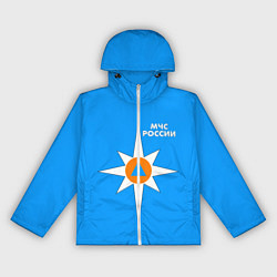 Ветровка с капюшоном женская МЧС России, цвет: 3D-белый