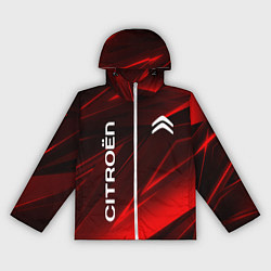 Ветровка с капюшоном женская CITROEN, цвет: 3D-белый