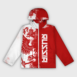 Ветровка с капюшоном женская Russia, цвет: 3D-белый