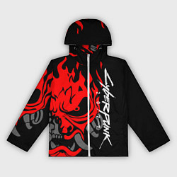 Ветровка с капюшоном женская CYBERPUNK 2077 SAMURAI, цвет: 3D-белый