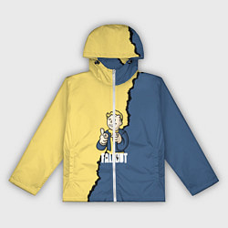 Ветровка с капюшоном женская Fallout logo boy, цвет: 3D-белый