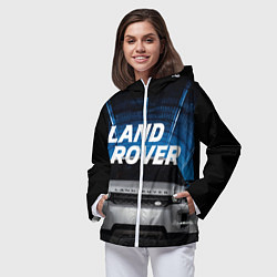 Ветровка с капюшоном женская LAND ROVER, цвет: 3D-белый — фото 2