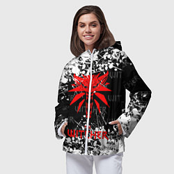 Ветровка с капюшоном женская The Witcher, цвет: 3D-белый — фото 2