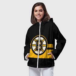 Ветровка с капюшоном женская BOSTON BRUINS NHL, цвет: 3D-белый — фото 2
