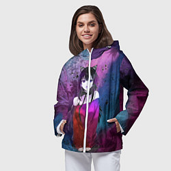 Ветровка с капюшоном женская Anime, цвет: 3D-белый — фото 2