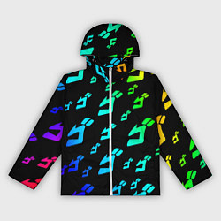 Ветровка с капюшоном женская JoJo Bizarre Adventure, цвет: 3D-белый