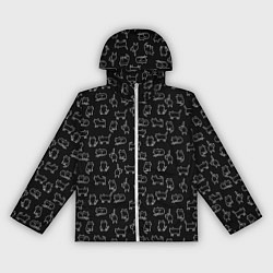 Ветровка с капюшоном женская Cats, цвет: 3D-белый