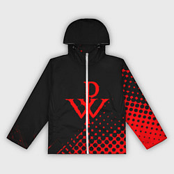 Ветровка с капюшоном женская Powerwolf, цвет: 3D-белый