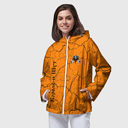 Ветровка с капюшоном женская КОРОЛЬ И ШУТ, цвет: 3D-белый — фото 2