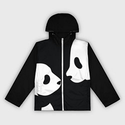 Ветровка с капюшоном женская Panda, цвет: 3D-белый