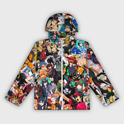 Ветровка с капюшоном женская Аниме персонажи, цвет: 3D-белый